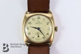 Gentleman's 9ct Gold Record Wrist Watch