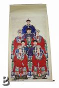 19th Century Chinese Ancestral Scroll Painting