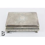 Kashmiri Silver Table Cigar Box