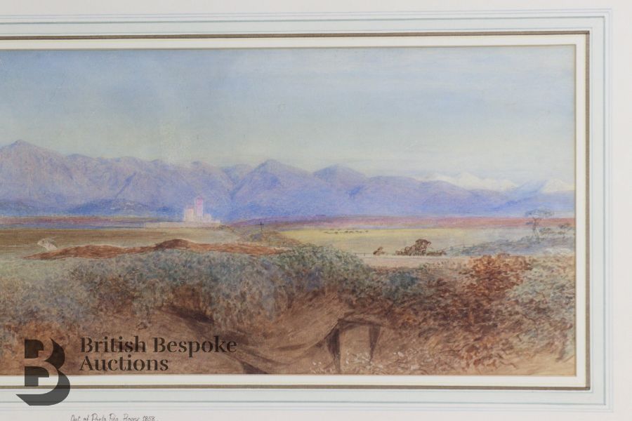 Out of Porta Pia Rome 1868 by John Collingham Moore - Image 4 of 4