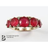 Antique 18ct Gold Garnet, Diamond Ring