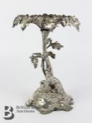 19th Century Silver Plated Grape Stand