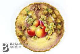 Royal Worcester Fallen Fruit Cabinet Plate