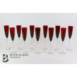 Eleven Baccarat Vega Flutissimo Champagne Flutes