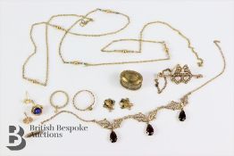 Miscellaneous 9ct Gold Jewellery