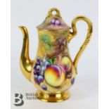 Royal Worcester Fallen Fruit Coffee Pot