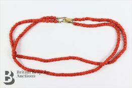 Antique Coral Necklace