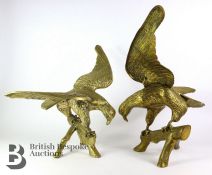 Pair of Brass Eagles
