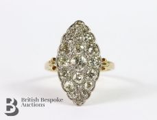 Victorian Yellow Gold and Diamond Ring