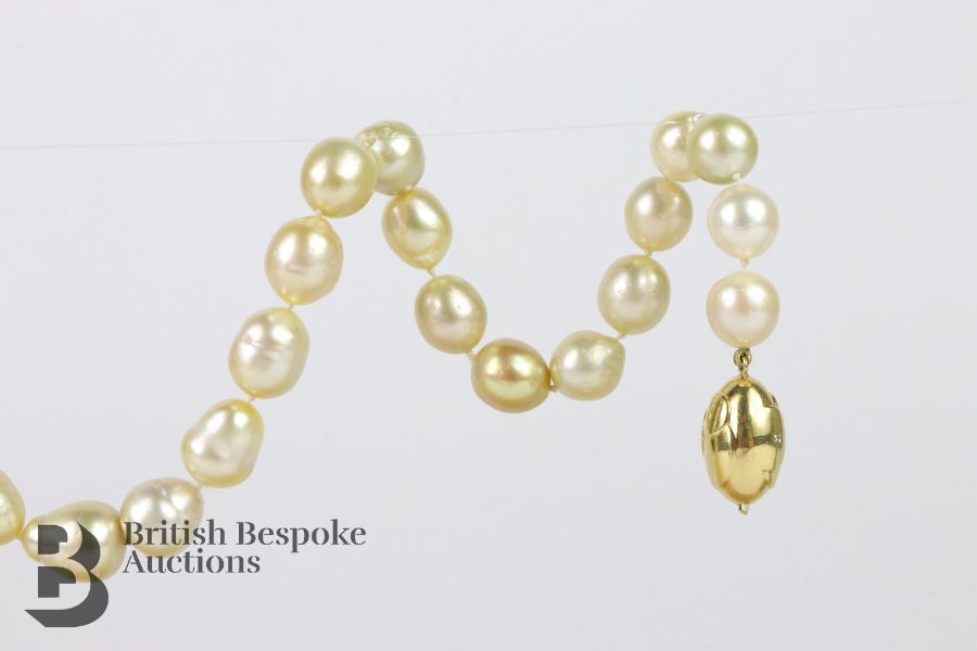 Baroque South Sea Pearl Necklace - Image 6 of 6