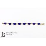 9ct Gold Lapis Lazuli Bracelet