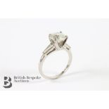 18ct White Gold 1.5ct Solitiare Diamond Ring