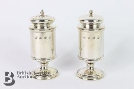 Pair of Silver Salt and Pepper Cellars