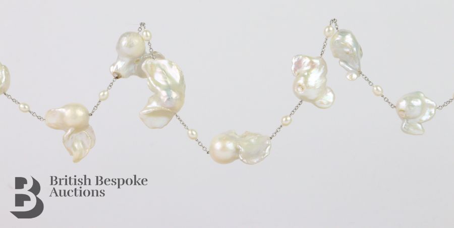 Fabulous Baroque Pearl Necklace - Image 7 of 7