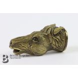 Contemporary Brass Horse Head Vesta Case