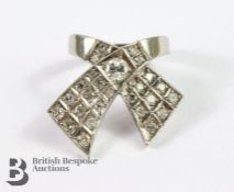 White Gold Ribbon Ring