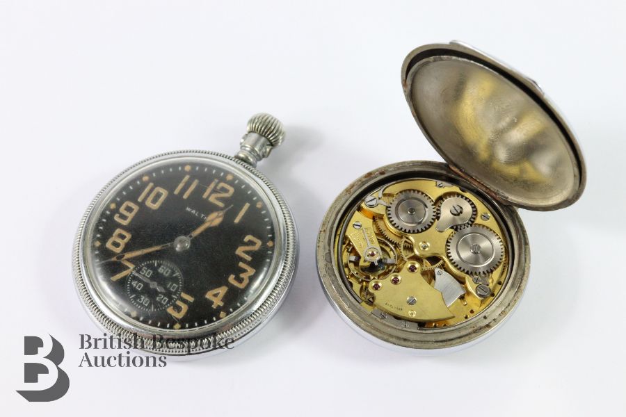 Vintage Chrome-Plated Alarm Pocket Watch - Image 5 of 5