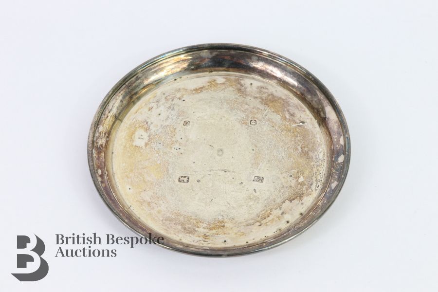 Silver Pin Tray and Cigarette Box - Image 2 of 3