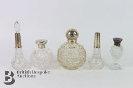 Silver Topped Perfume/Scent Bottles