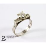 9ct White Gold Diamond Ring