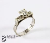 9ct White Gold Diamond Ring