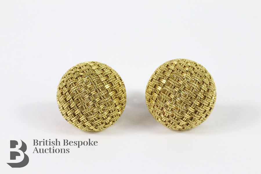 Pair of 9ct Yellow Gold Earrings - Image 3 of 4