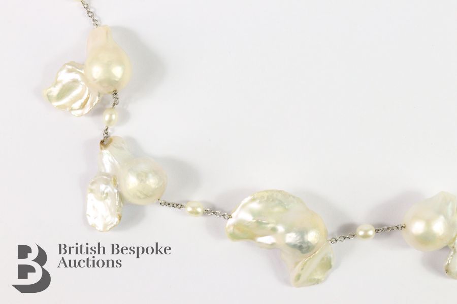 Fabulous Baroque Pearl Necklace - Image 2 of 7