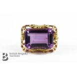 14/15 ct Fine Amethyst Brooch