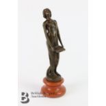 Contemporary Bronze Feminine Figurine