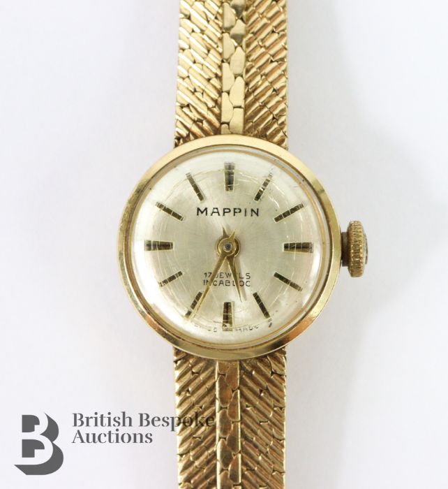 Lady's 9ct Yellow Gold Mappin Wrist Watch - Image 2 of 4