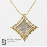 14ct Diamond Pendant