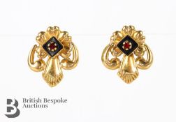 18ct Fleur de Lys Earrings