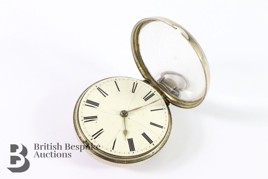 George III Silver Pair-Cased Pocket Watch - Image 4 of 4