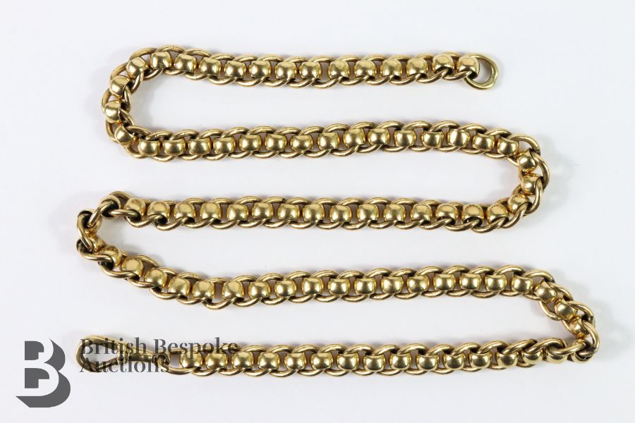 Vintage 9ct Gold Fob Chain - Image 2 of 3