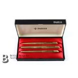 Parker 51 Gold Plated Pen Set