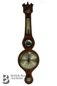 Charles Crotchie Inverness Mahogany Wheel Barometer