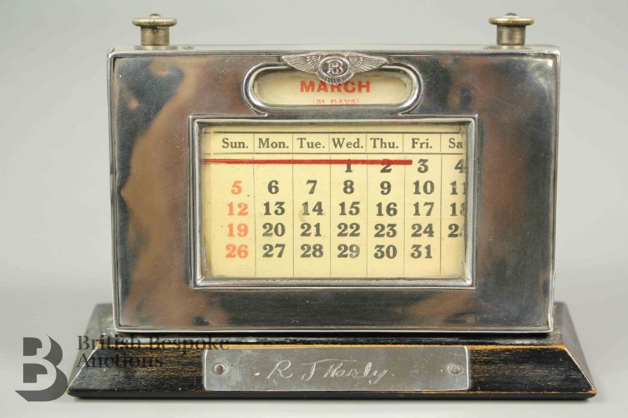 Silver Bentley Desk Calendar - Image 6 of 6