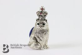 Silver Royal Cat Pin Cushion