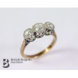 18ct and Platinum Three-Stone Diamond Ring