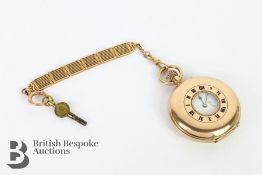 A 9ct Gold Half Hunter Pocket Watch