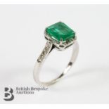 18ct Gold Emerald Ring