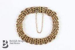 9ct Gold Gate-Link Bracelet