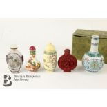 Miniature Chinese Perfume Bottles and Vase