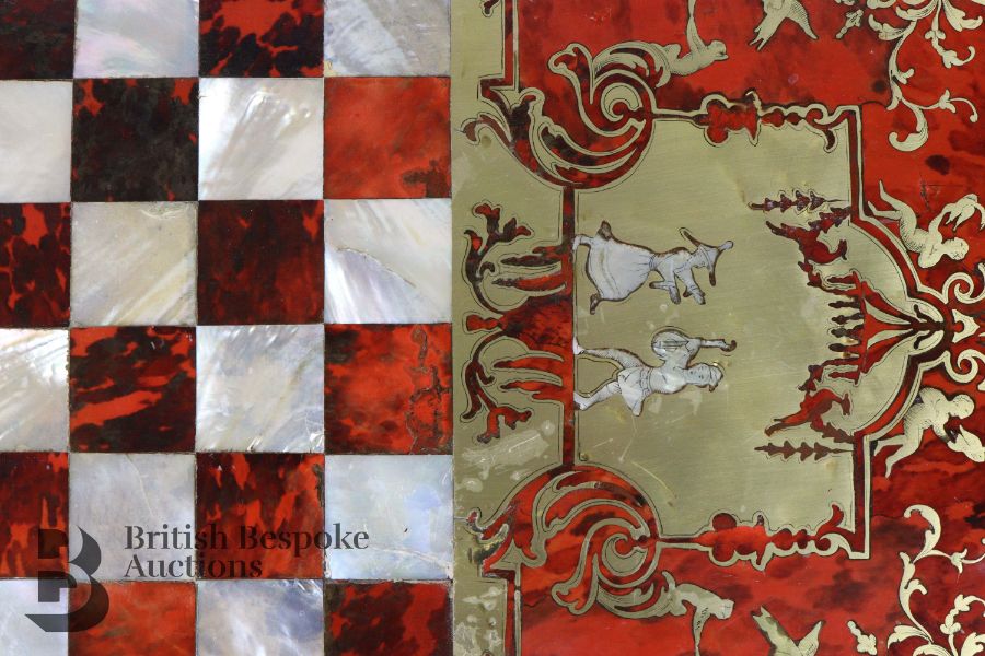 Late Victorian Boulle Games Table - Image 7 of 13