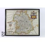Christopher Saxton - Map of Shropshire