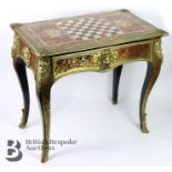 Late Victorian Boulle Games Table
