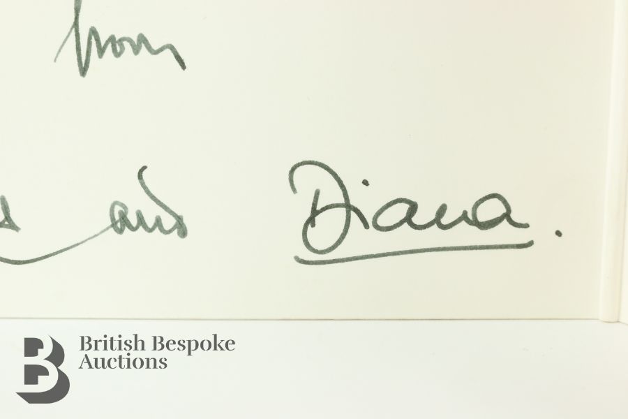 HM King Charles III and Diana Princess of Wales 1991 Signed Christmas Card - Image 10 of 10