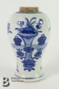 Chinese Blue and White Baluster Vase