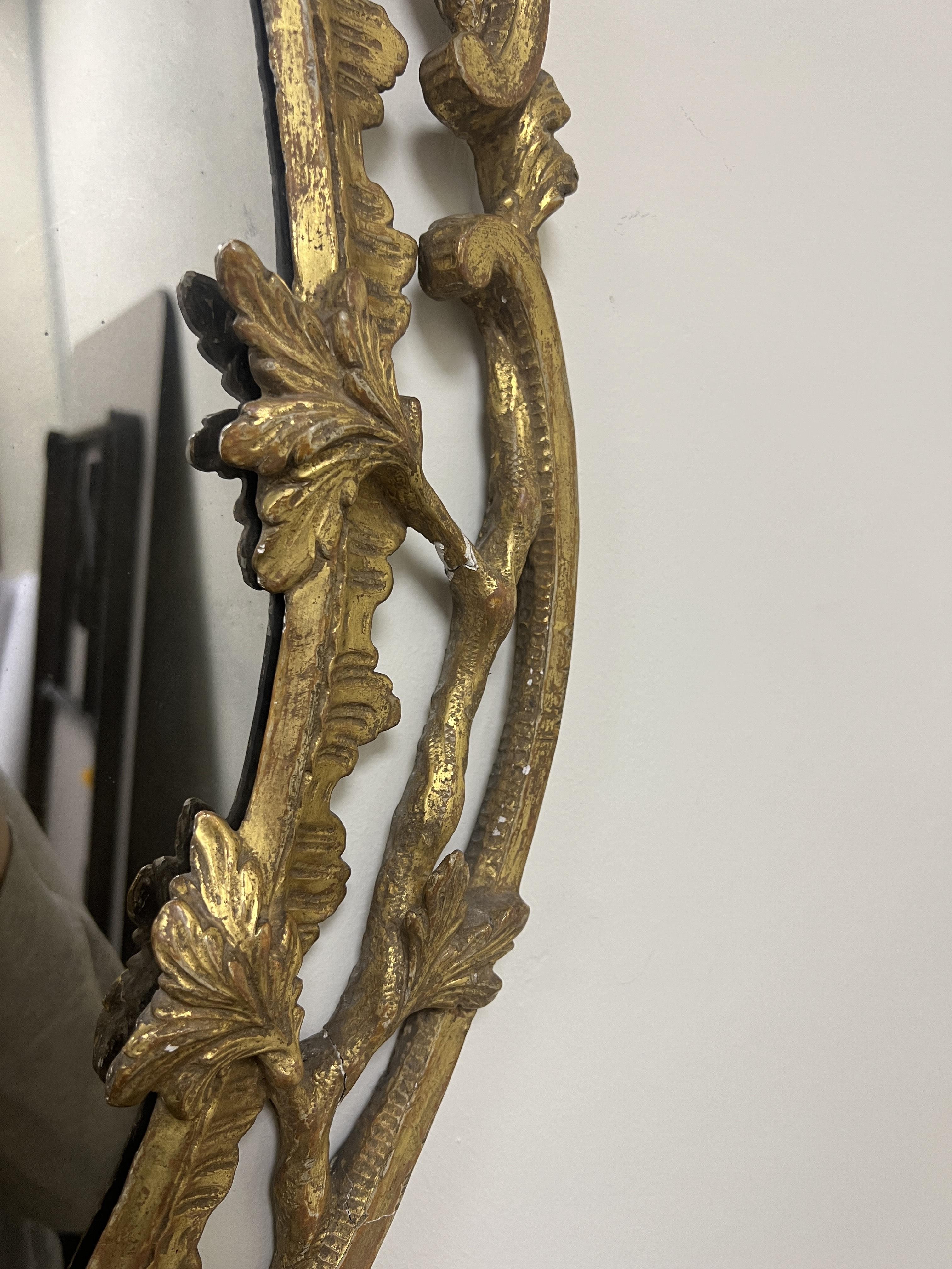 George III Giltwood and Gesso Wall Mirror - Image 3 of 13