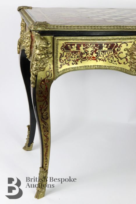 Late Victorian Boulle Games Table - Image 10 of 13